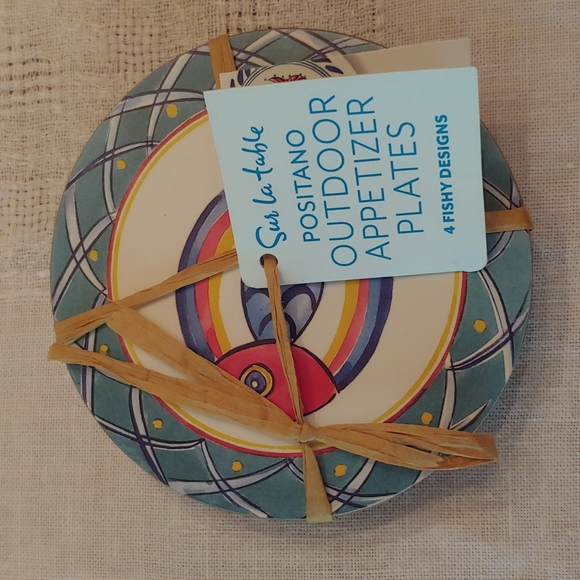 Sur la table Fish Outdoor Appetizer Plates/Coasters - Picture 9 of 9